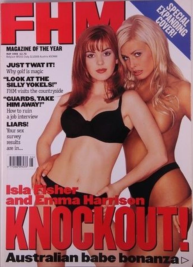 FHM AUSTRALIA magazine side cover  May 1998