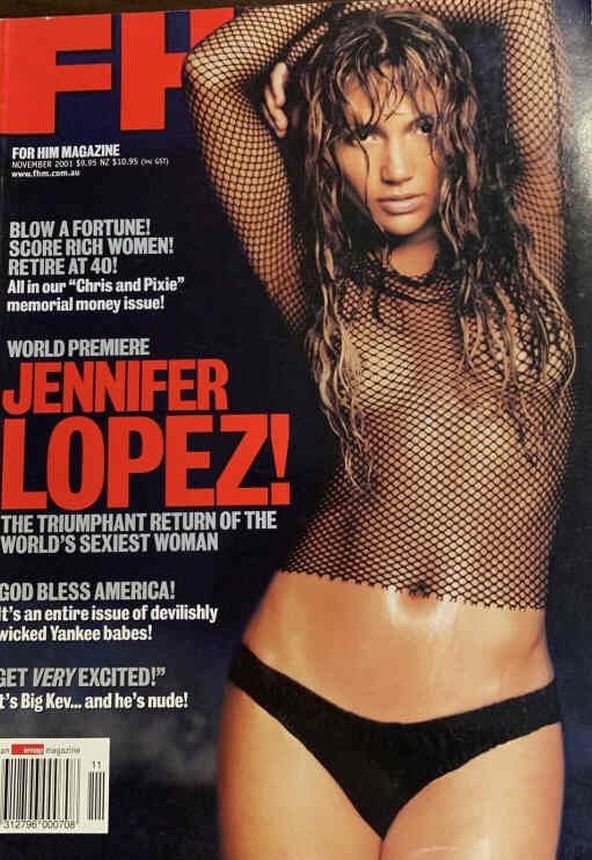 FHM AUSTRALIA magazine side cover  November 2001
