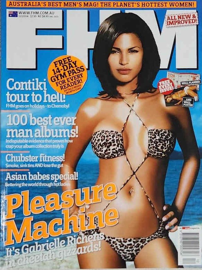 FHM AUSTRALIA magazine side cover  December 2004