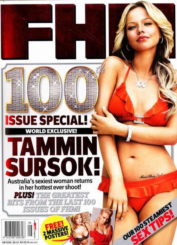 FHM AUSTRALIA magazine side cover  August 2006