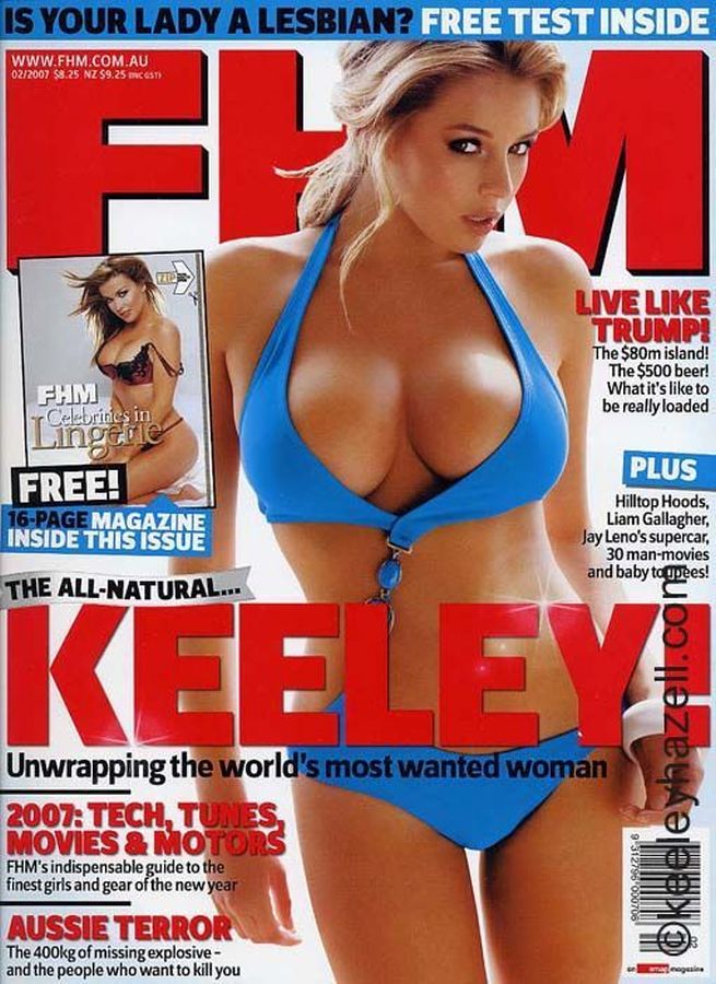 FHM AUSTRALIA magazine side cover  February 2007