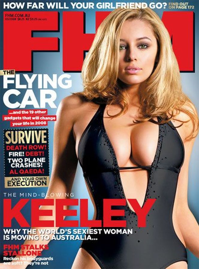 FHM AUSTRALIA magazine side cover  March 2008