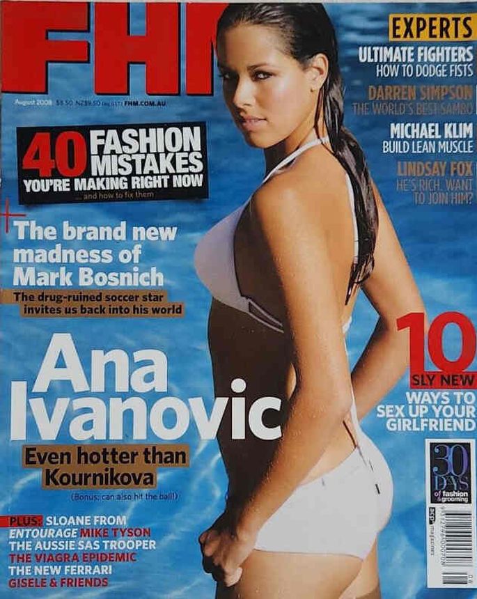 FHM AUSTRALIA magazine side cover  August 2008