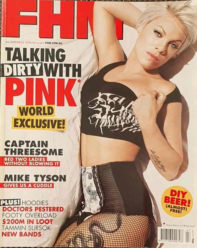 FHM AUSTRALIA magazine side cover  July 2009