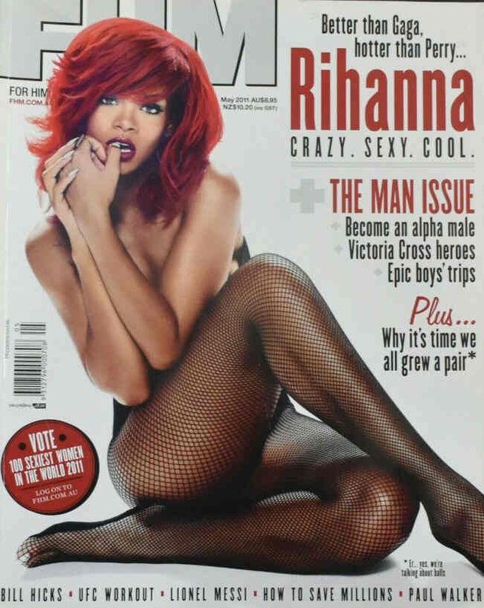FHM AUSTRALIA magazine side cover  May 2011