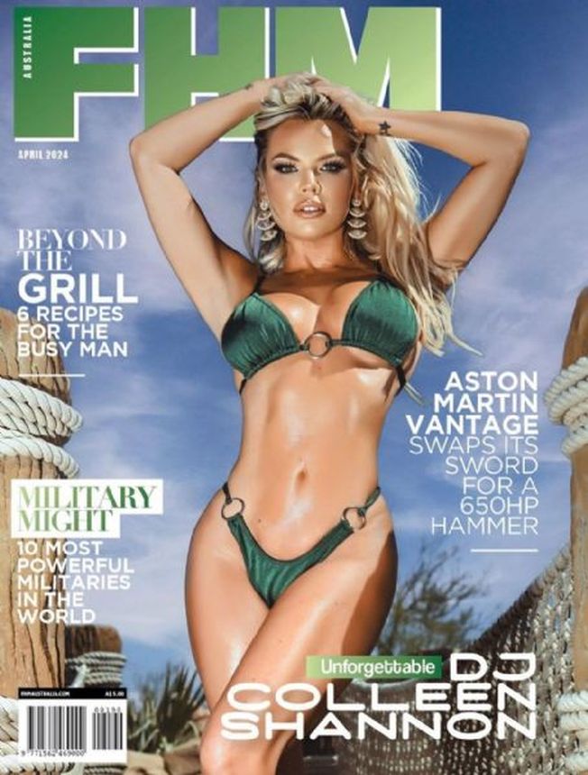 FHM AUSTRALIA magazine side cover  April 2024