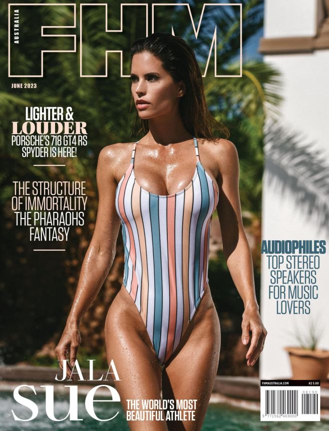FHM AUSTRALIA magazine side cover  June 2023