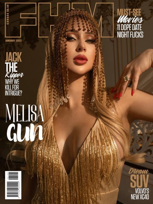 FHM CANADA magazine side cover  January 2022