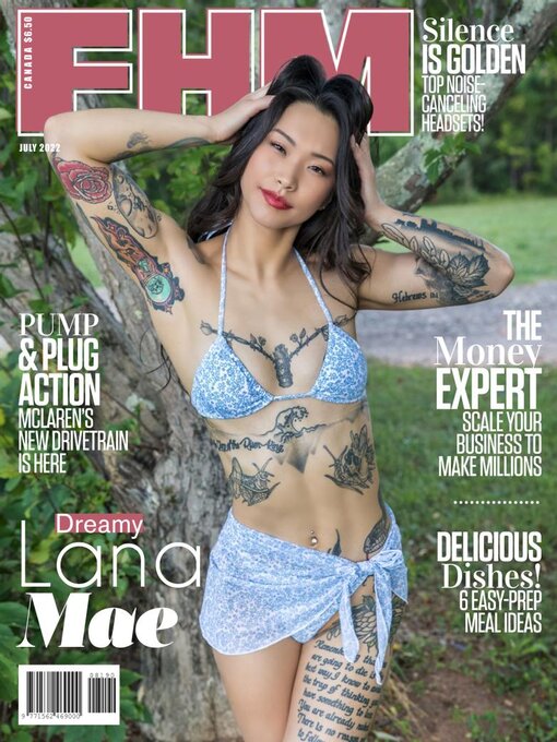 FHM CANADA magazine side cover  July 2022