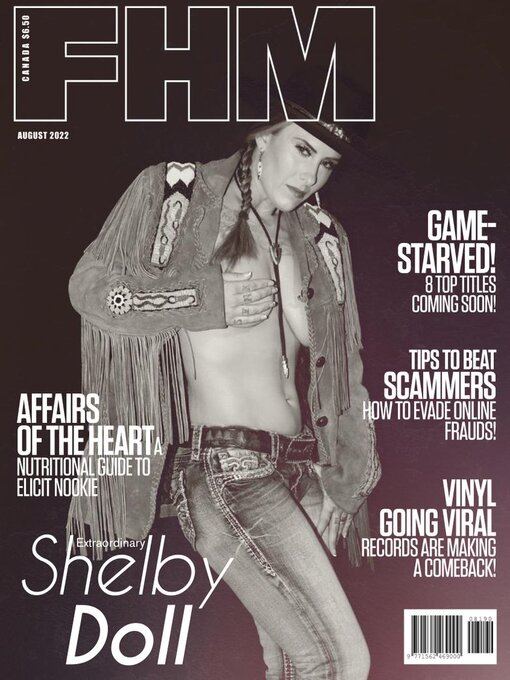 FHM CANADA magazine side cover  August 2022