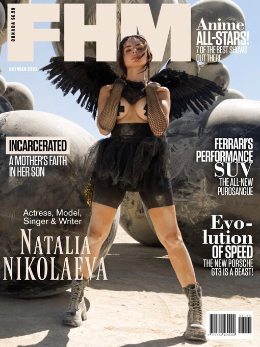 FHM CANADA magazine side cover  October 2022