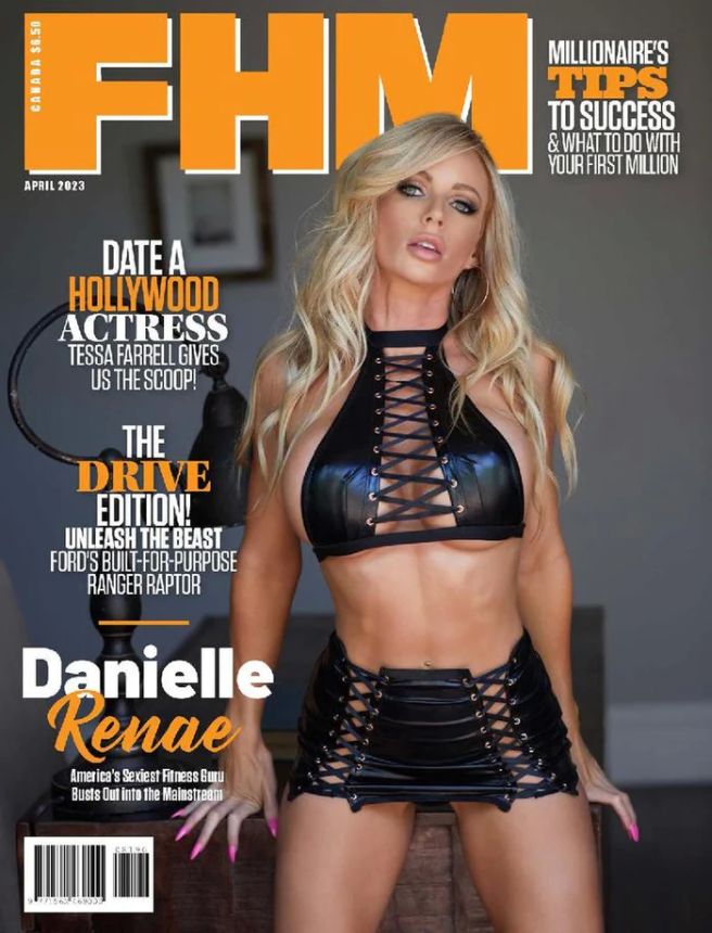 FHM CANADA magazine side cover  April 2023