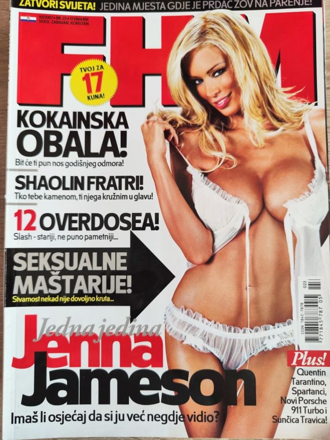 FHM CROATIA magazine side cover  October 2007