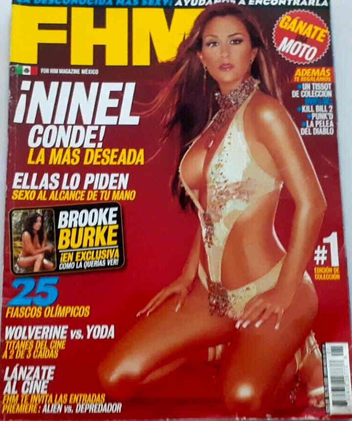 FHM MEXICO magazine side cover Issue 1  September 2004