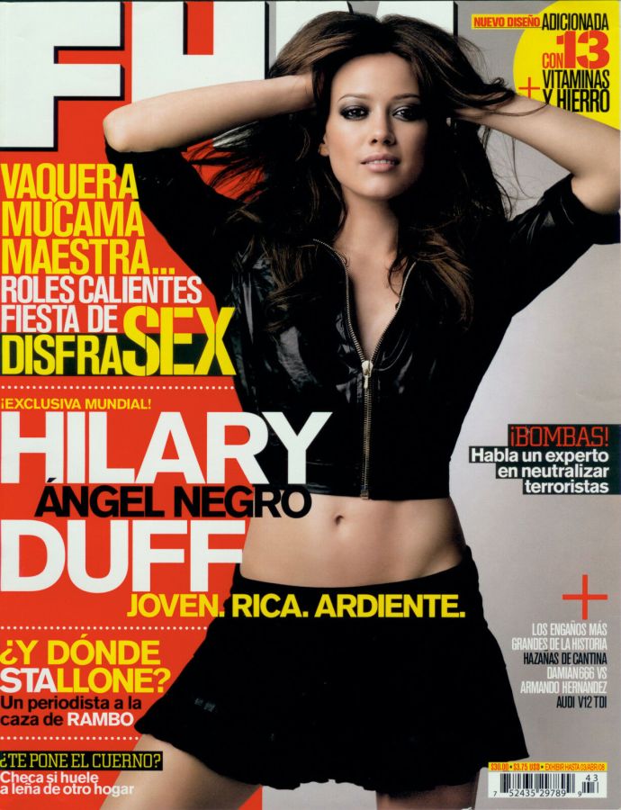 FHM MEXICO magazine side cover Issue 43  March 2008