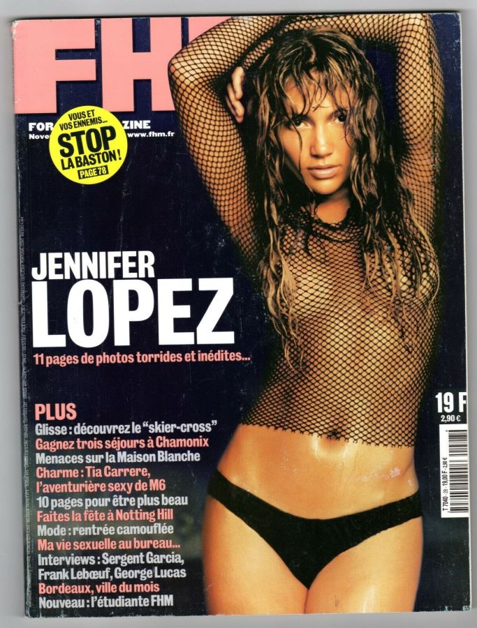 FHM FRANCE magazine side cover Issue 28  November 2001