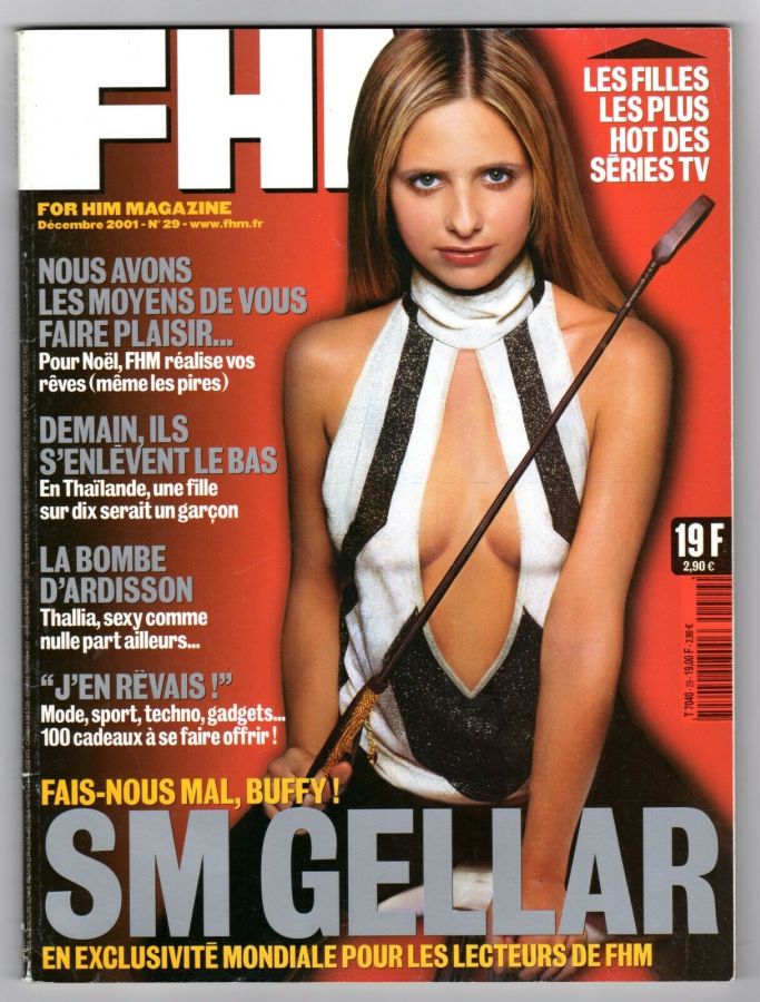 FHM FRANCE magazine side cover Issue 29  December 2001