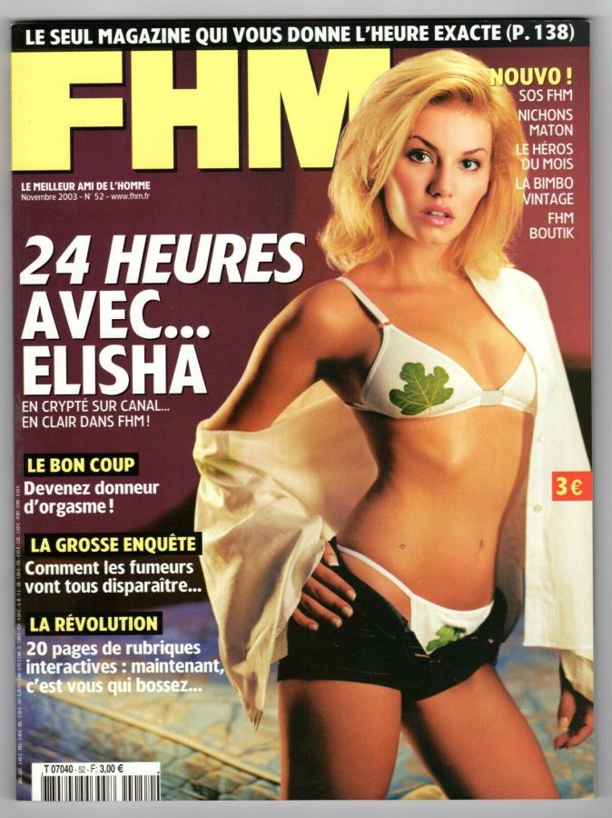 FHM FRANCE magazine side cover Issue 52  November 2003