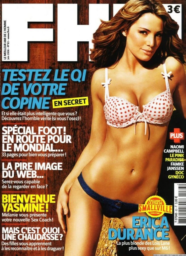 FHM FRANCE magazine side cover  June 2006