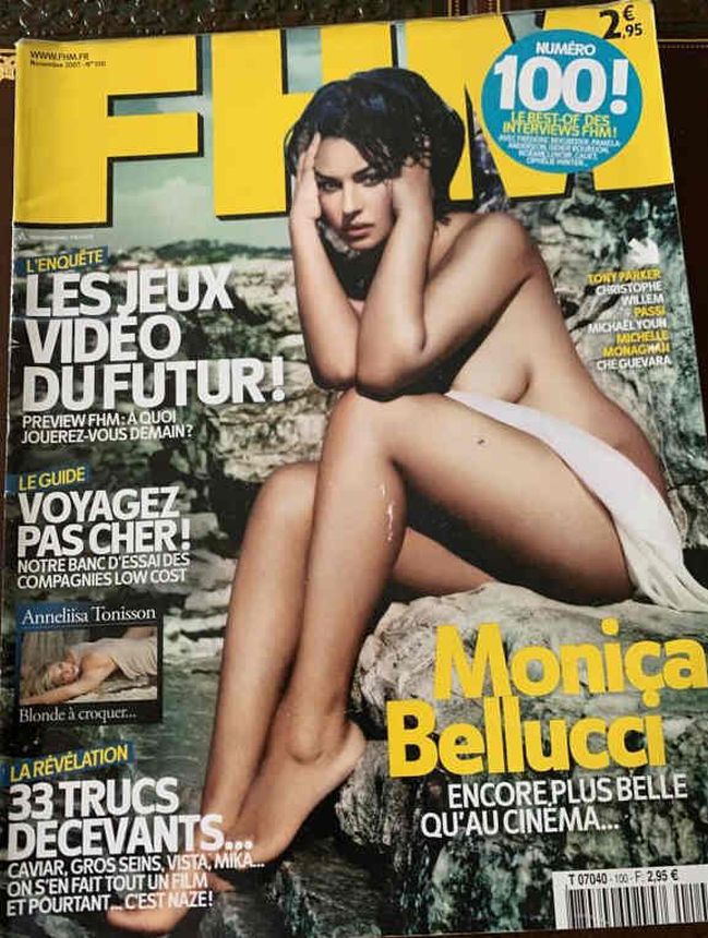 FHM FRANCE magazine side cover Issue 100  November 2007