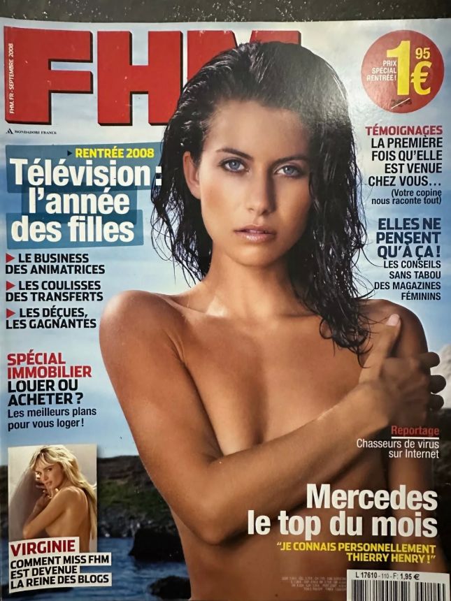 FHM FRANCE magazine side cover  September 2008