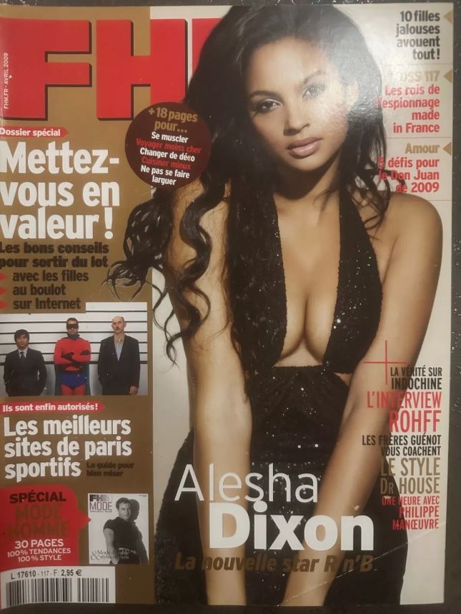 FHM FRANCE magazine side cover  April 2009