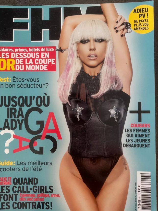 FHM FRANCE magazine side cover  May 2010