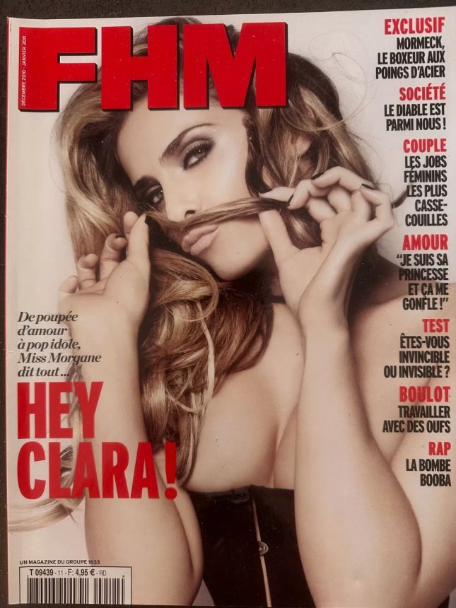 FHM FRANCE magazine side cover  December 2010