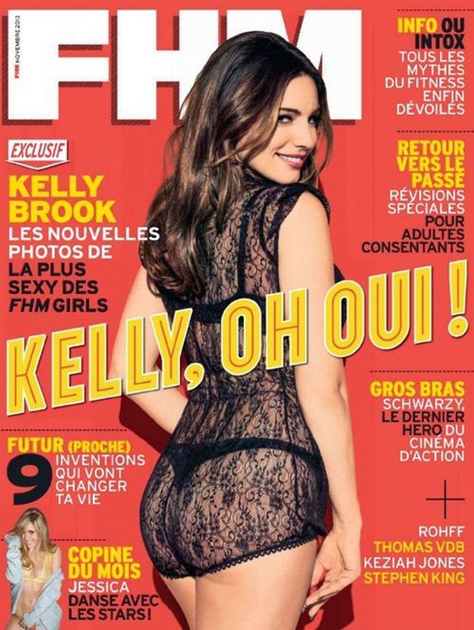 FHM FRANCE magazine side cover  November 2013