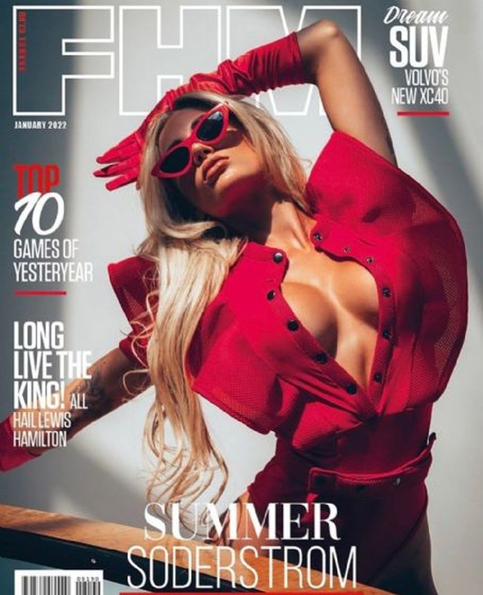FHM FRANCE magazine side cover  January 2022