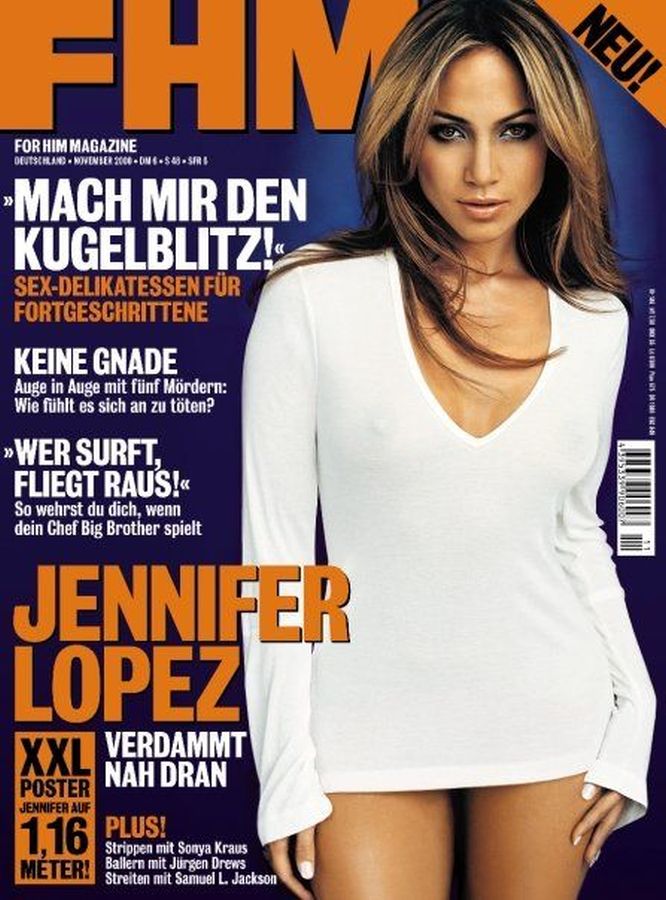FHM GERMANY magazine side cover  November 2000