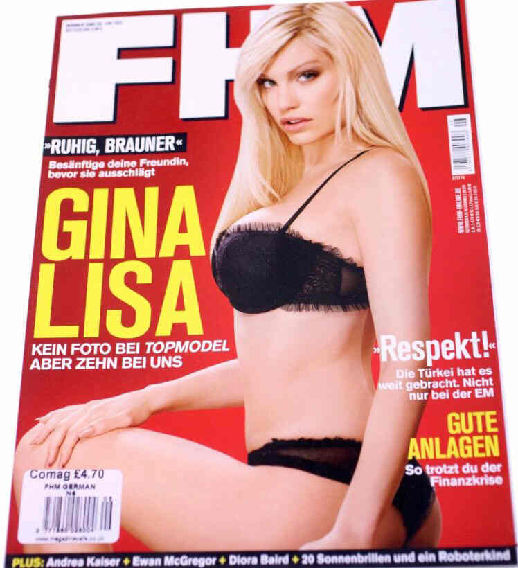 FHM GERMANY magazine side cover  June 2009