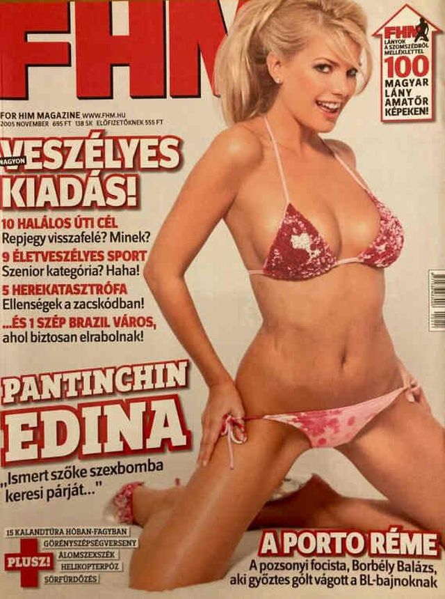 FHM HUNGARY magazine side cover  November 2005