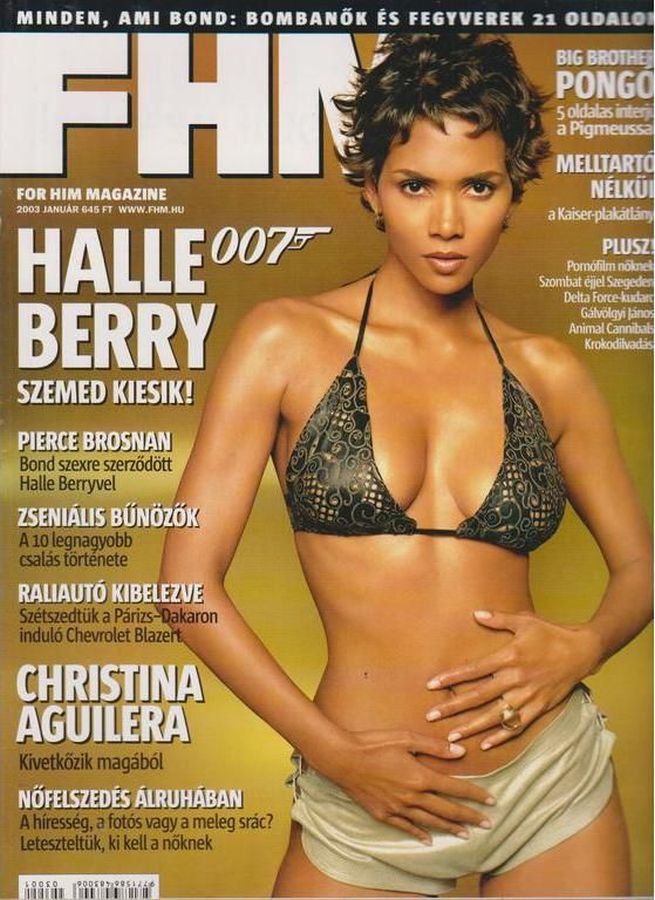 FHM HUNGARY magazine side cover  January 2003