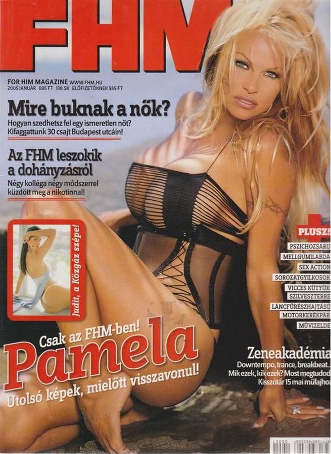 FHM HUNGARY magazine side cover  January 2005