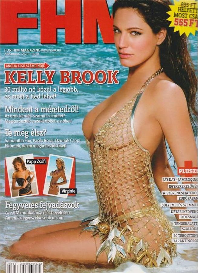 FHM HUNGARY magazine side cover  July 2005