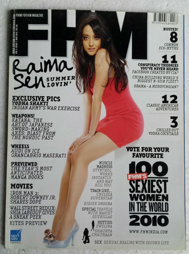FHM INDIA magazine side cover  May 2010