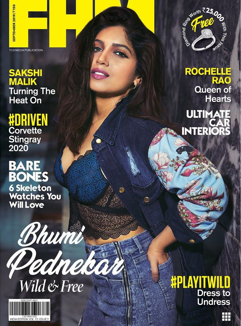 FHM INDIA magazine side cover  February 2019