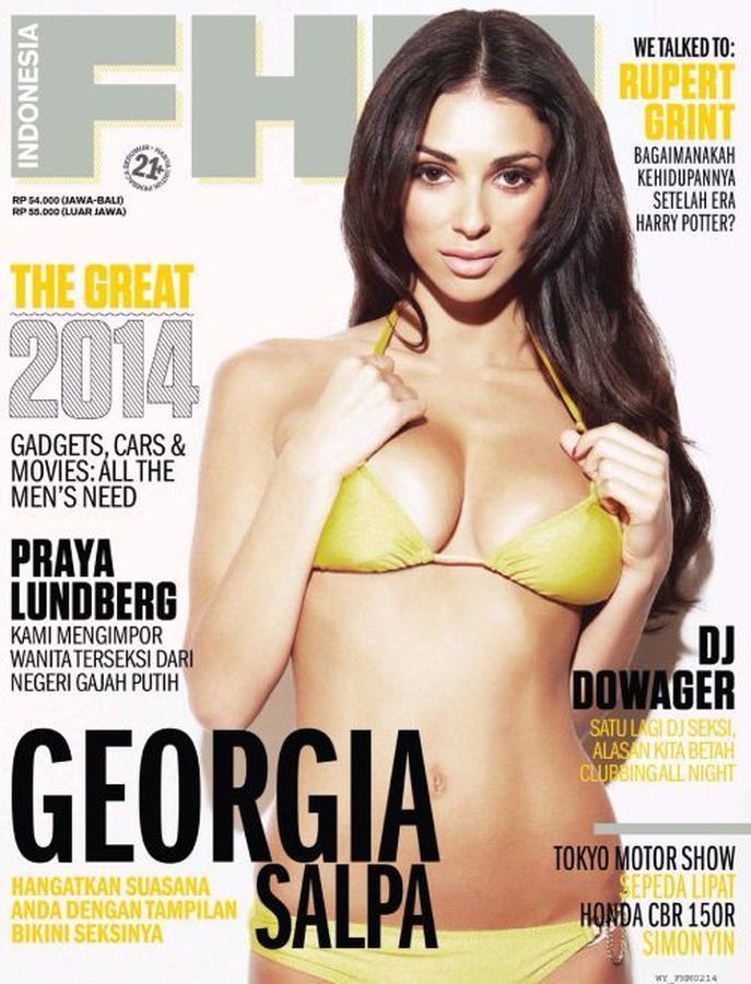 FHM INDONESIA magazine side cover  February 2014