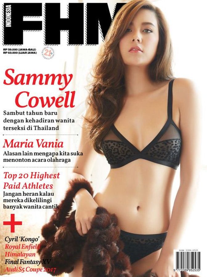 FHM INDONESIA magazine side cover  January 2017