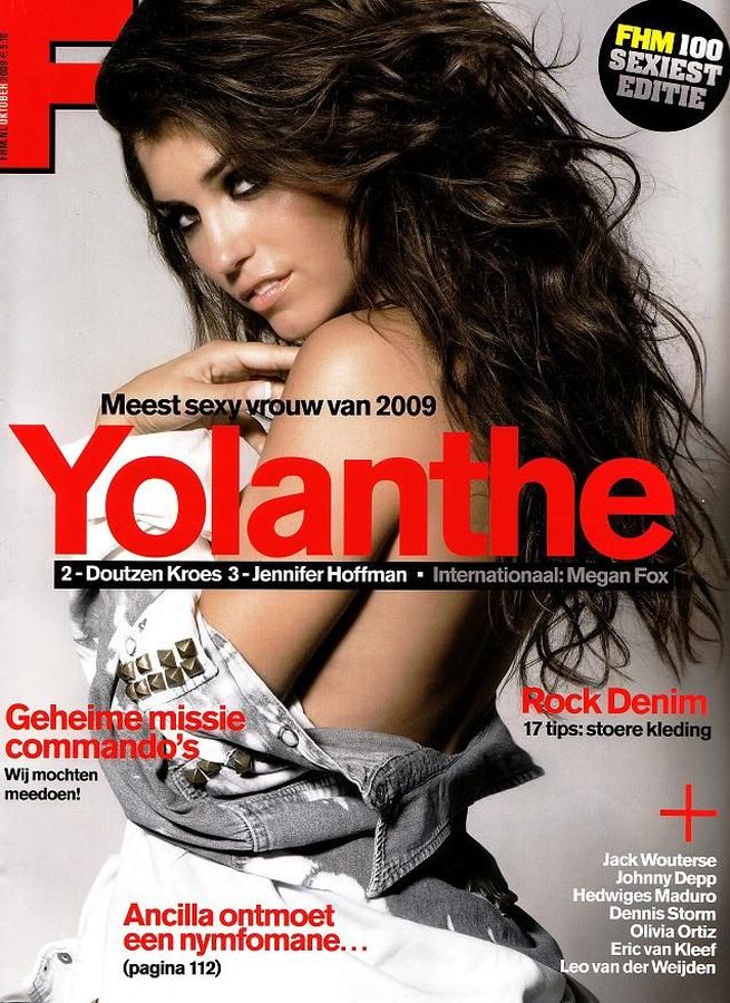 FHM NETHERLANDS magazine side cover  October 2009