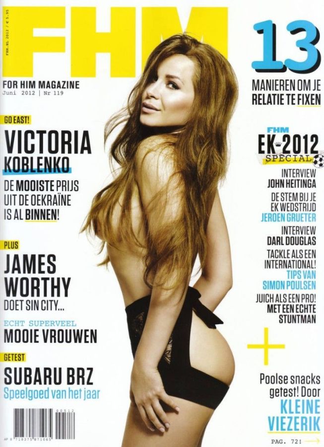 FHM NETHERLANDS magazine side cover  June 2012
