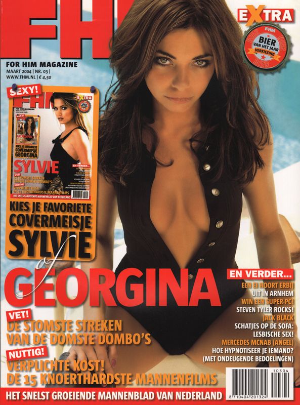 FHM NETHERLANDS magazine side cover  March 2004