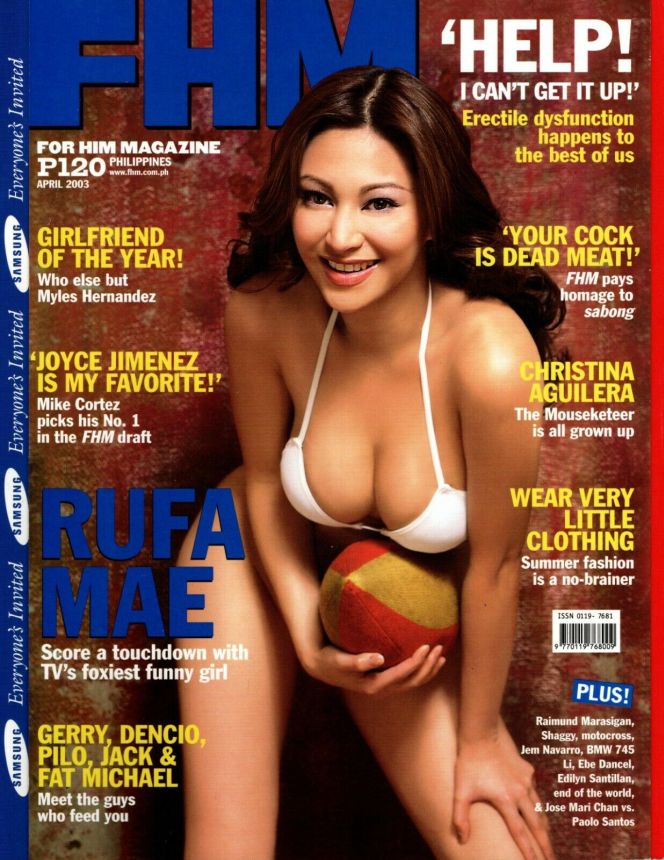 FHM PHILIPPINES magazine side cover  April 2003