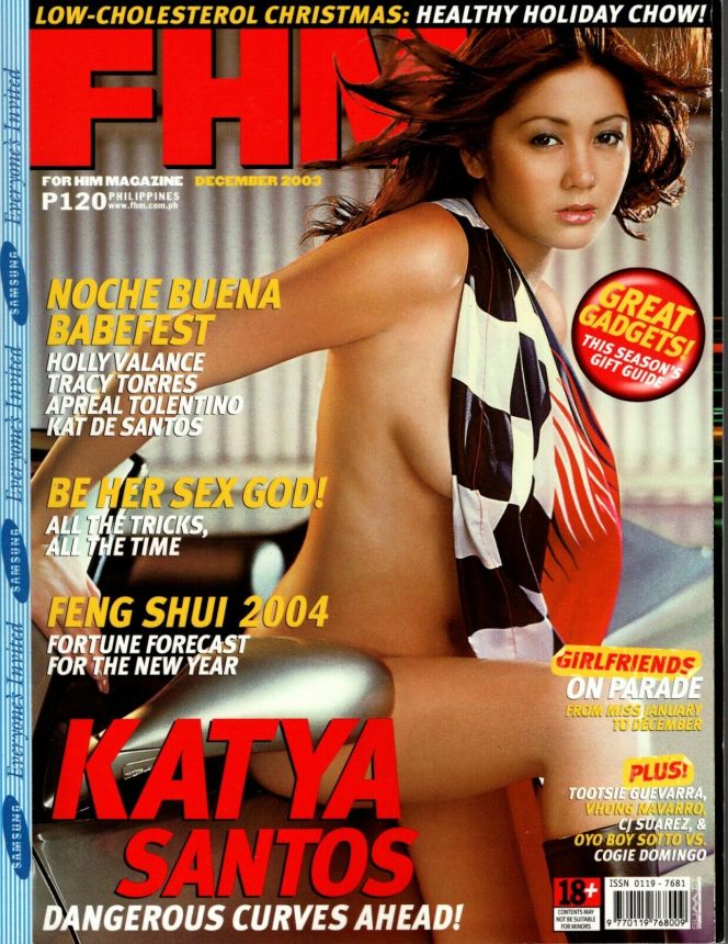 FHM PHILIPPINES magazine side cover  December 2003