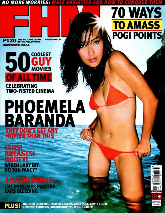 FHM PHILIPPINES magazine side cover  November 2004