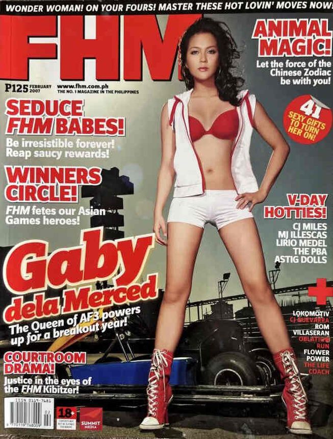FHM PHILIPPINES magazine side cover  February 2007