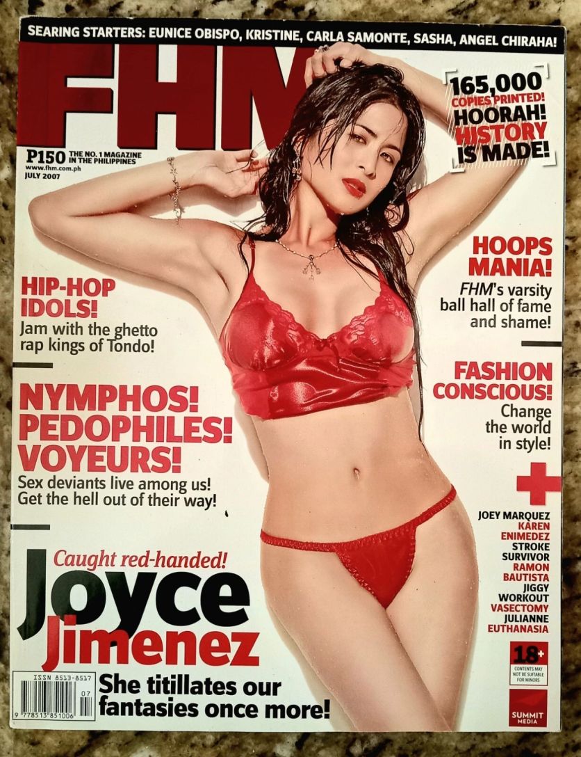 FHM PHILIPPINES magazine side cover  July 2007