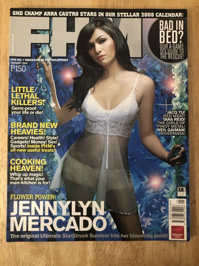 FHM PHILIPPINES magazine side cover  January 2008