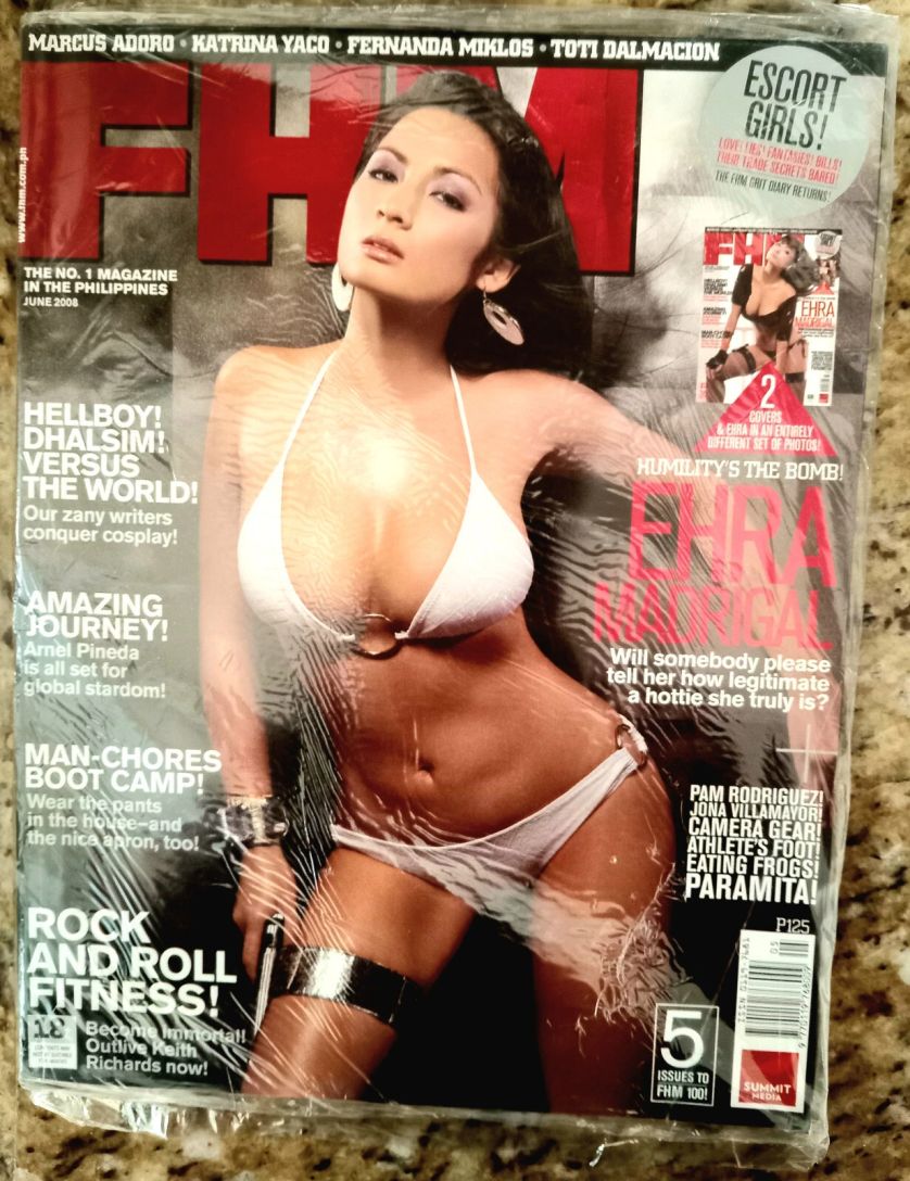 FHM PHILIPPINES magazine side cover  June 2008